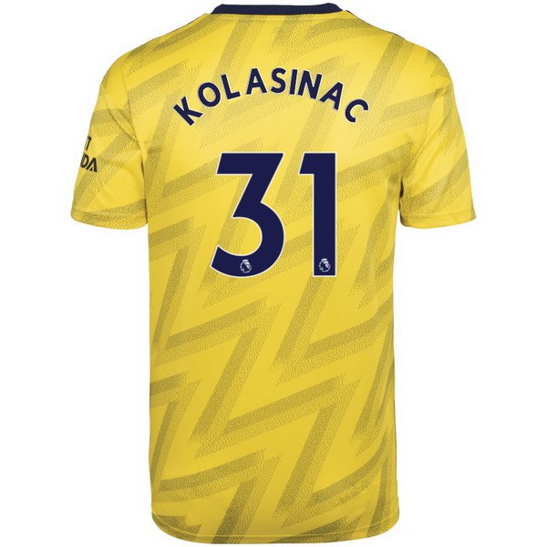 Camiseta Arsenal NO.31 Kolasinac 2ª Kit 2019 2020 Amarillo
